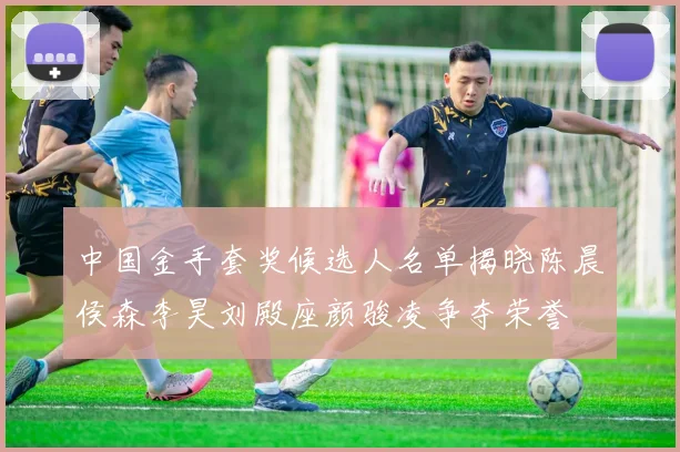 中国金手套奖候选人名单揭晓陈晨侯森李昊刘殿座颜骏凌争夺荣誉