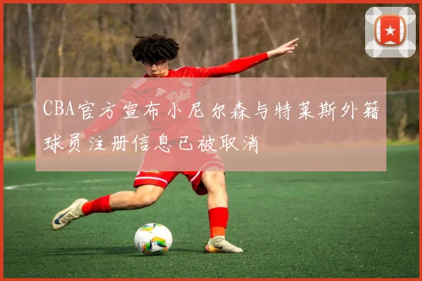 CBA官方宣布小尼尔森与特莱斯外籍球员注册信息已被取消